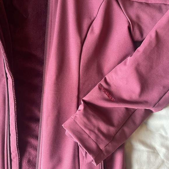 Burgundy Fleece Lined North Face Full Zip Jacket - Picture 7 of 8